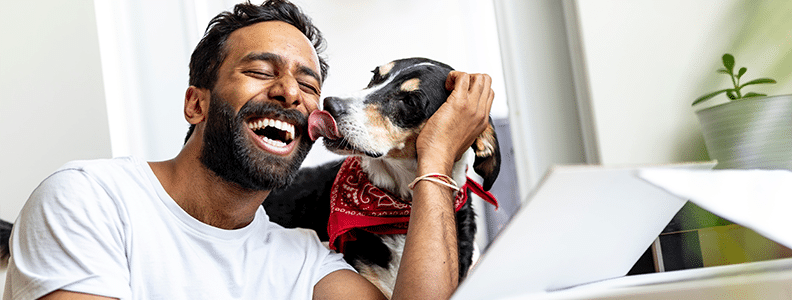 4 Hacks That Make You More Attractive In Your Dating Profile 1 bds man dog