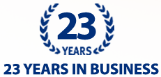 22 Years in business.